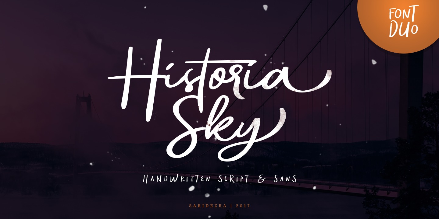 Ejemplo de fuente Historia Sky #1